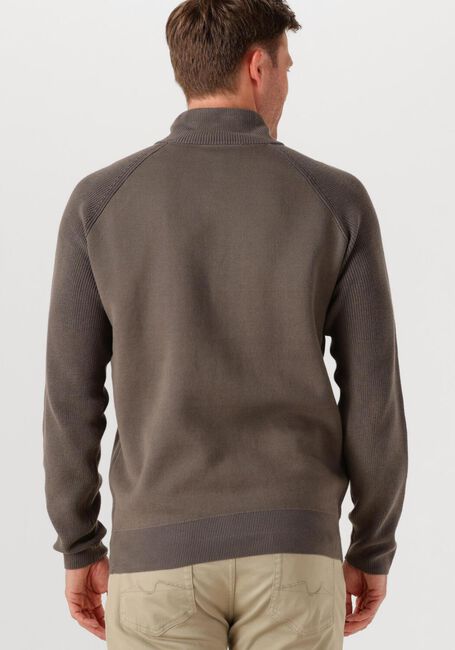 Taupe GENTI Trui TURTLE ZIP - large