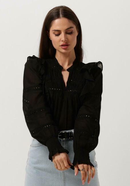 Zwarte NEO NOIR Blouses AURIKA S VOILE BLOUSE - large