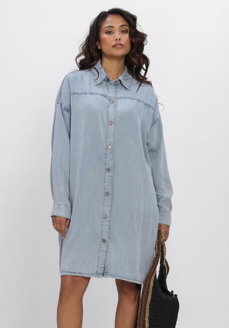 Lichtblauwe MY ESSENTIAL WARDROBE Jurken MWNELLY OS SHIRTDRESS - large