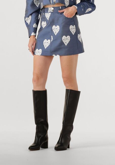 Blauwe STUDIO AMAYA Minirok STAR SKIRT - large