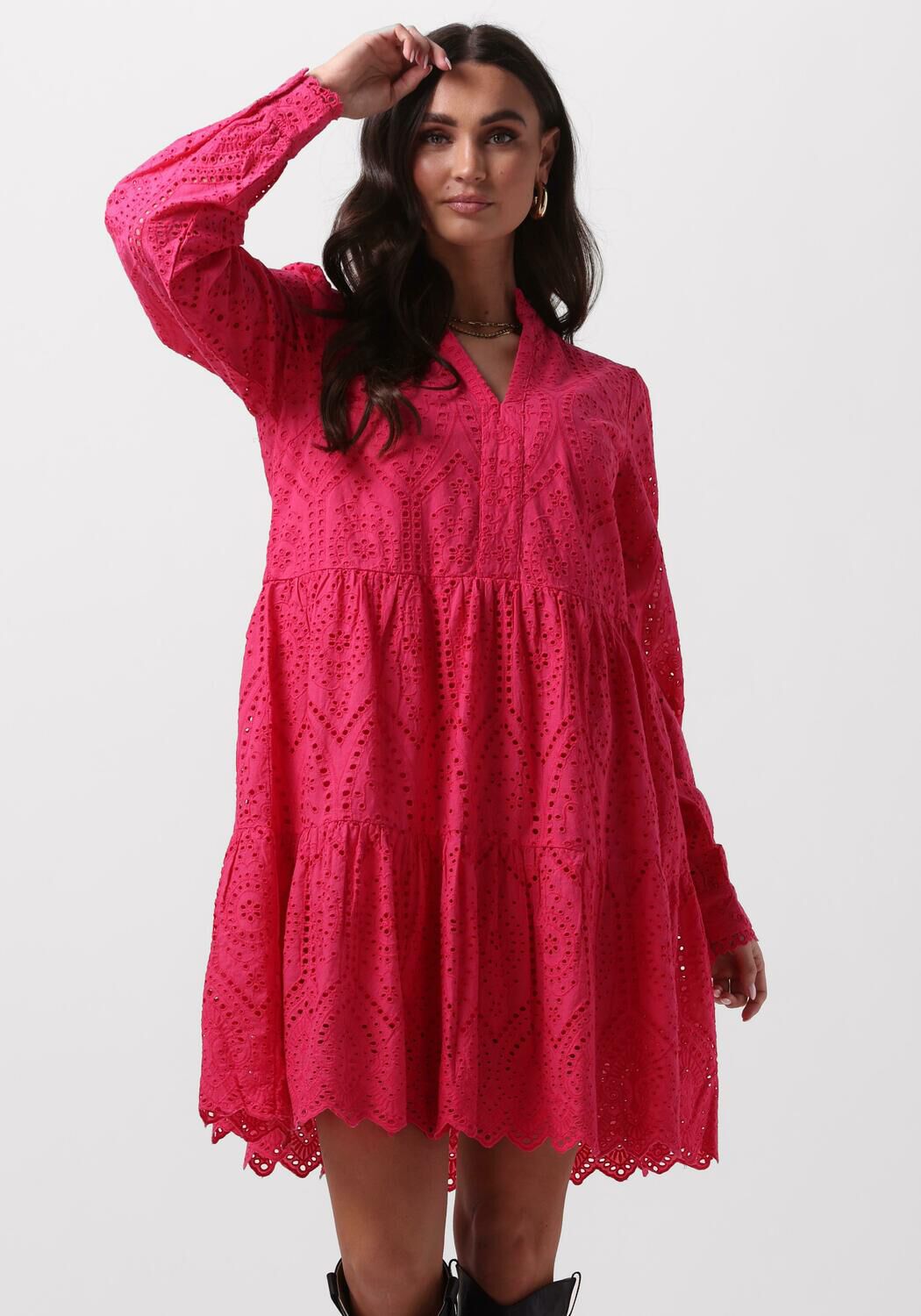 Y.A.S Roze Mini Jurk voor Stijlvolle Vrouwen Pink Dames