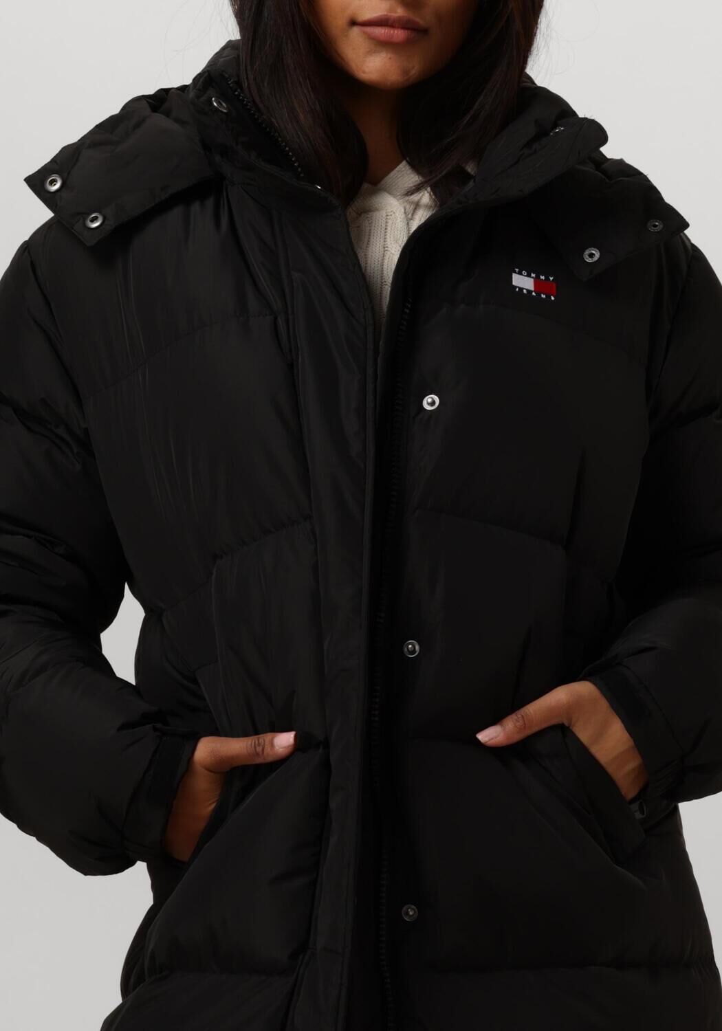 TOMMY JEANS Dames Jassen Tjw Alaska Long Puffer Zwart