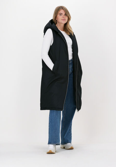 Zwarte NA-KD Bodywarmer OVERSIZED HOODED VEST Zwarte NA-KD Bodywarmer OVERSIZED HOODED VEST - large