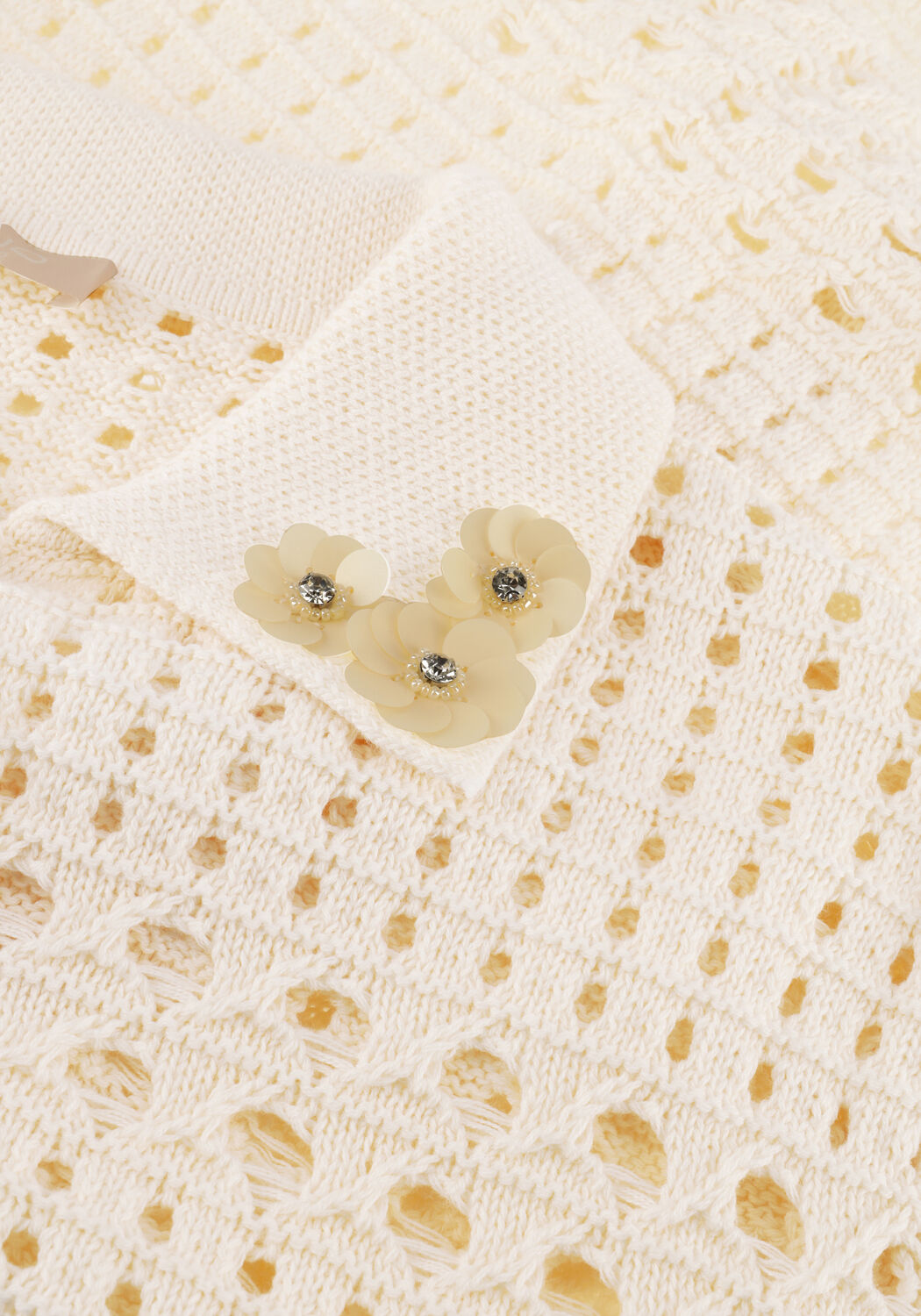 Creme LIU JO Blouses 3.0 MAGLIA APERTA M/C - large