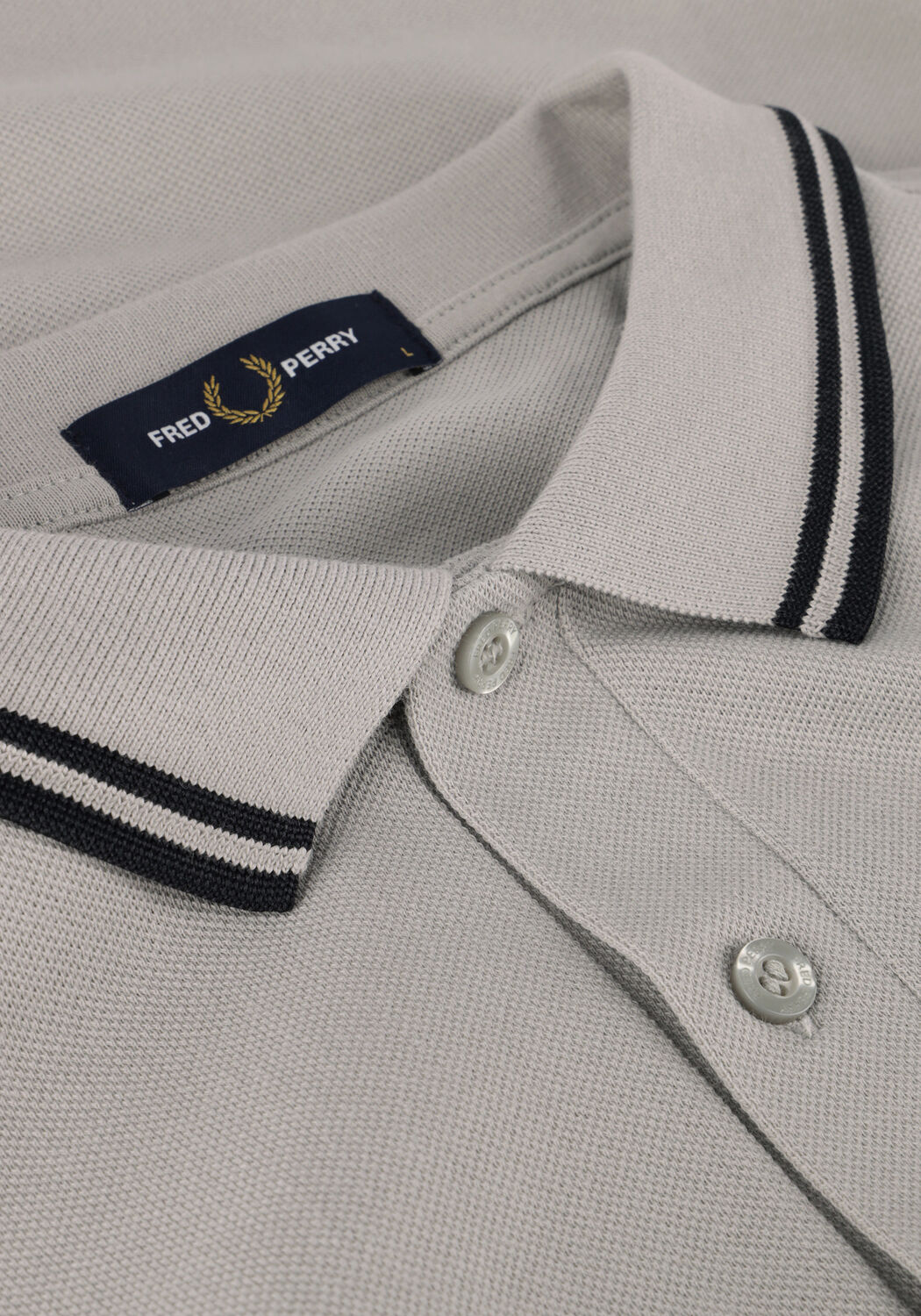 Grijze FRED PERRY Polo THE TWIN TIPPED FRED PERRY SHIRT - large