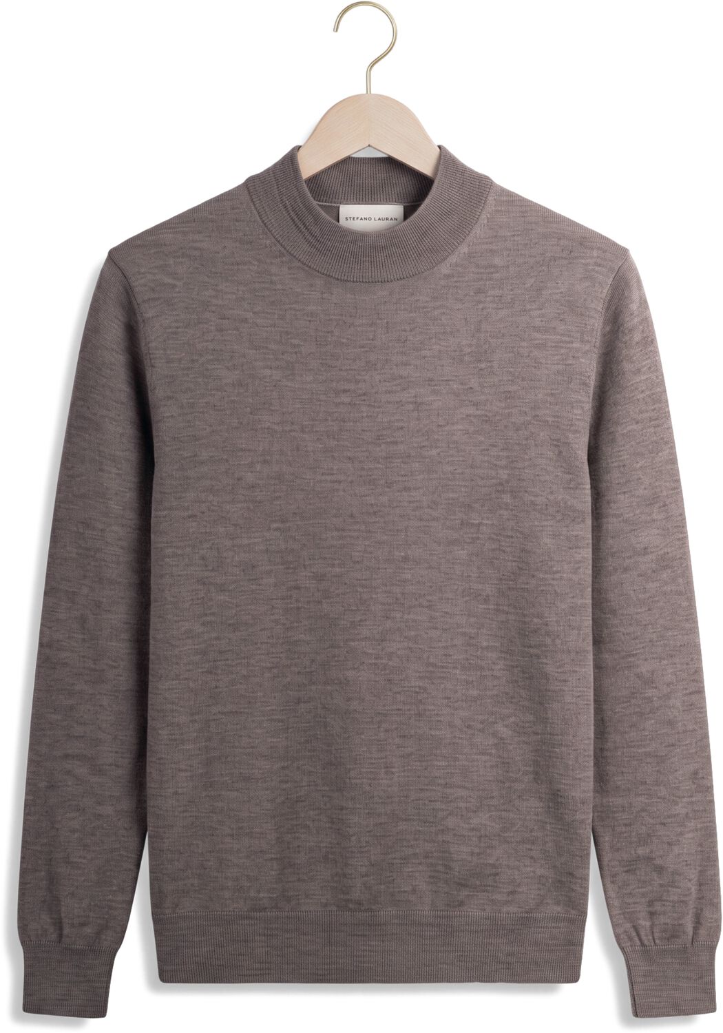 STEFANO LAURAN Heren Truien & Vesten Turtle Taupe
