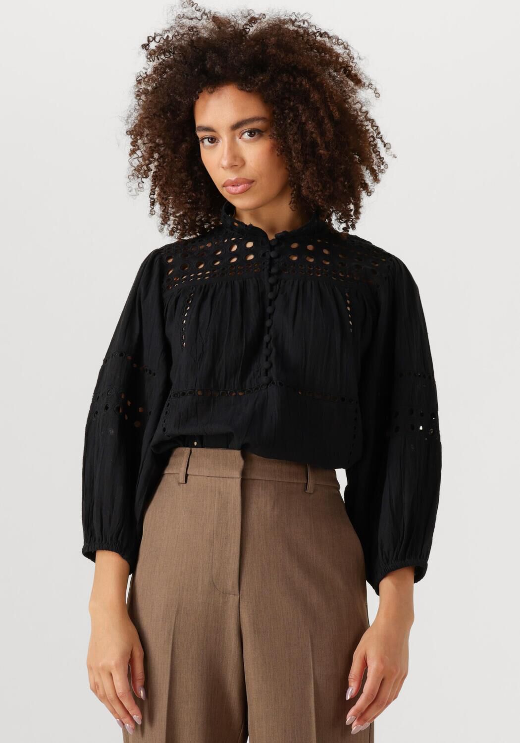 SECOND FEMALE Dames Blouses Brunie Blouse Zwart
