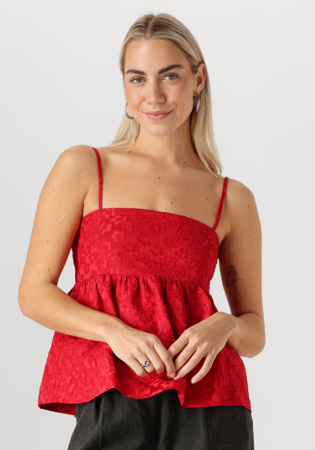 ENVII Dames Tops & T-shirts Endill Sl Top 7186 Rood