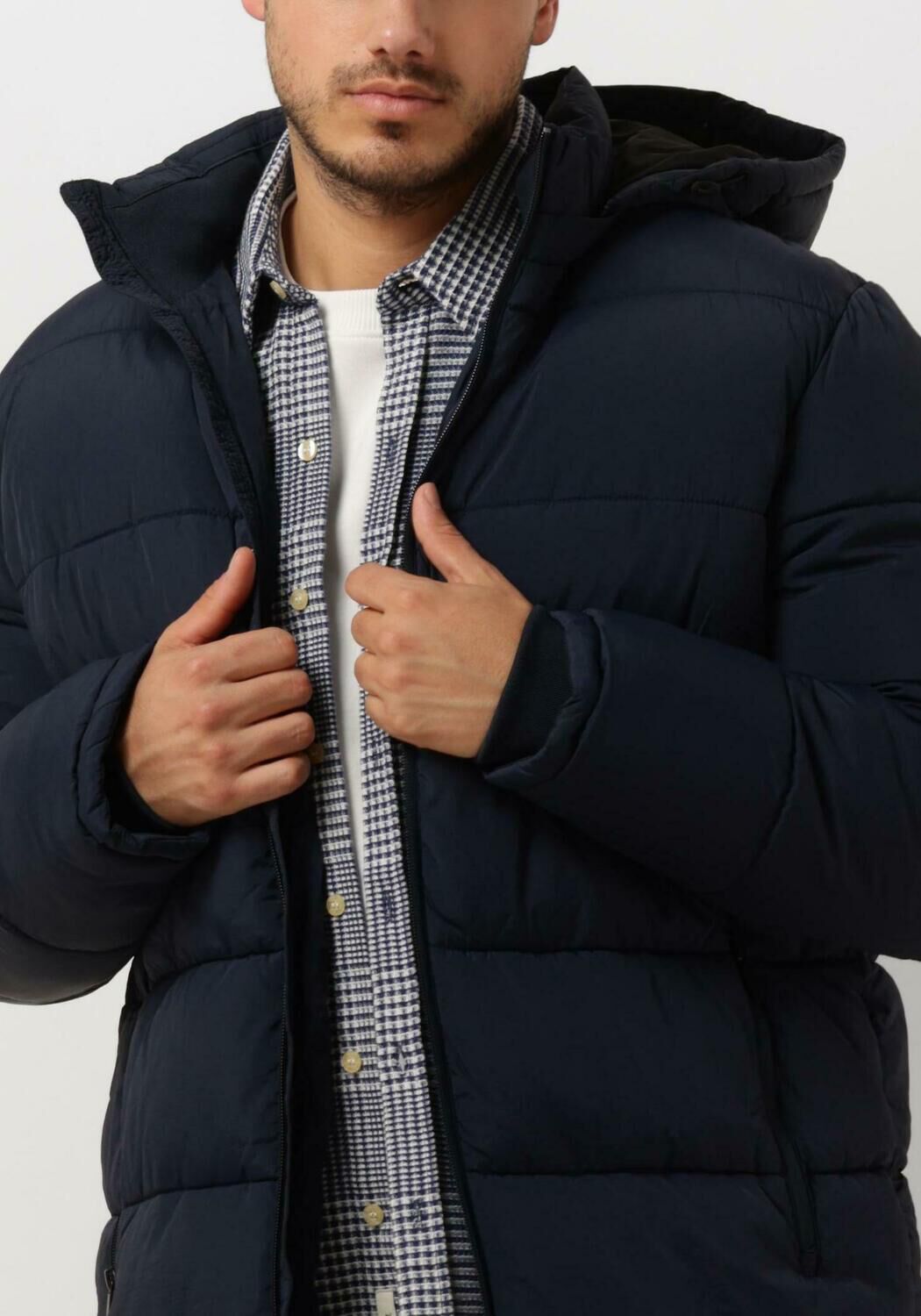 SELECTED HOMME Heren Jassen Slhcooper Puffer Coat W Noos Donkerblauw