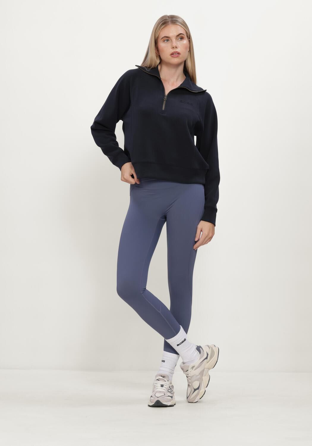BJORN BORG Dames Broeken Borg Sleek Tights Blauw