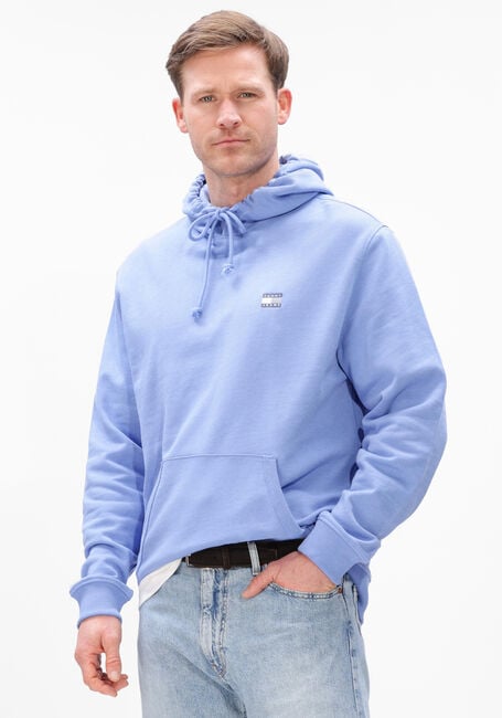 Lichtblauwe TOMMY JEANS Sweater TJM REG BADGE HOODIE EXT - large