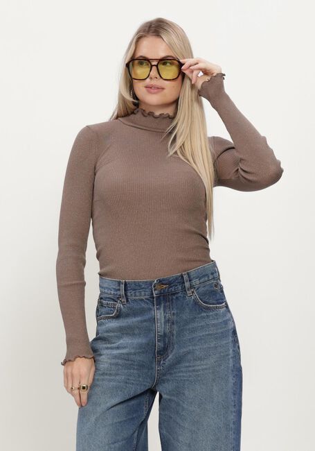 Bruine ROSEMUNDE Top BOSTON TURTLENECK W/ LUREX - large