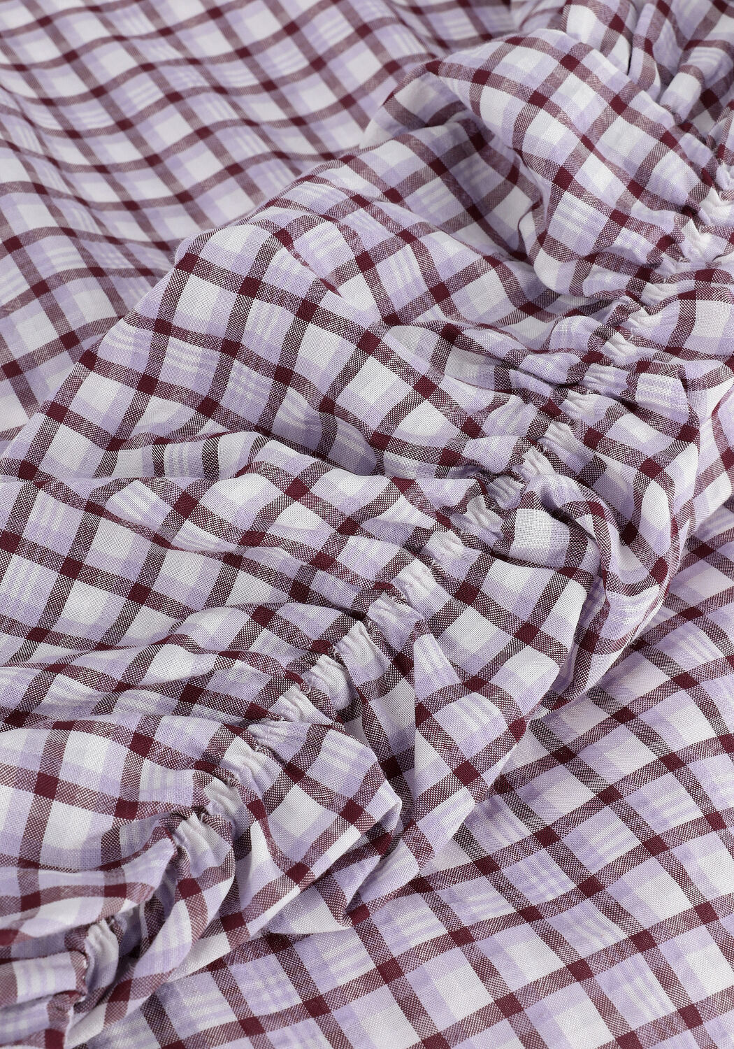 Paarse CO'COUTURE Blouses SANDY DOBBY CHECK SHIRT - large