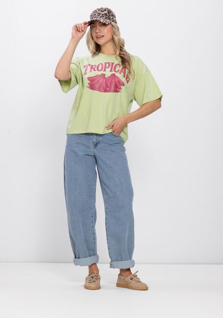 Groene YDENCE T-shirt T-SHIRT TROPICAL - large