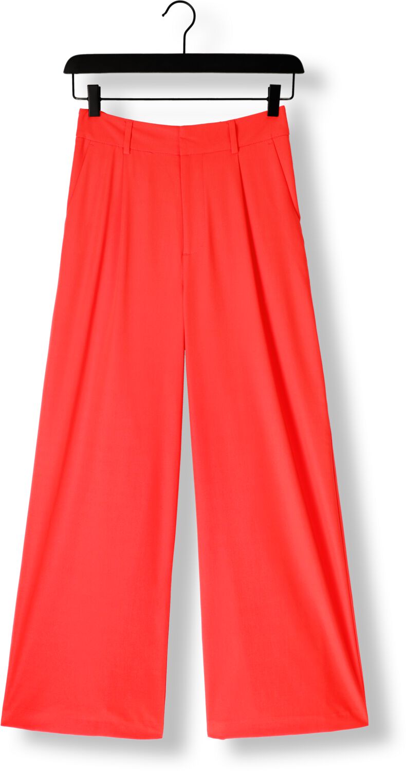 ALIX THE LABEL Dames Broeken Ladies Woven Pleat Pants Rood