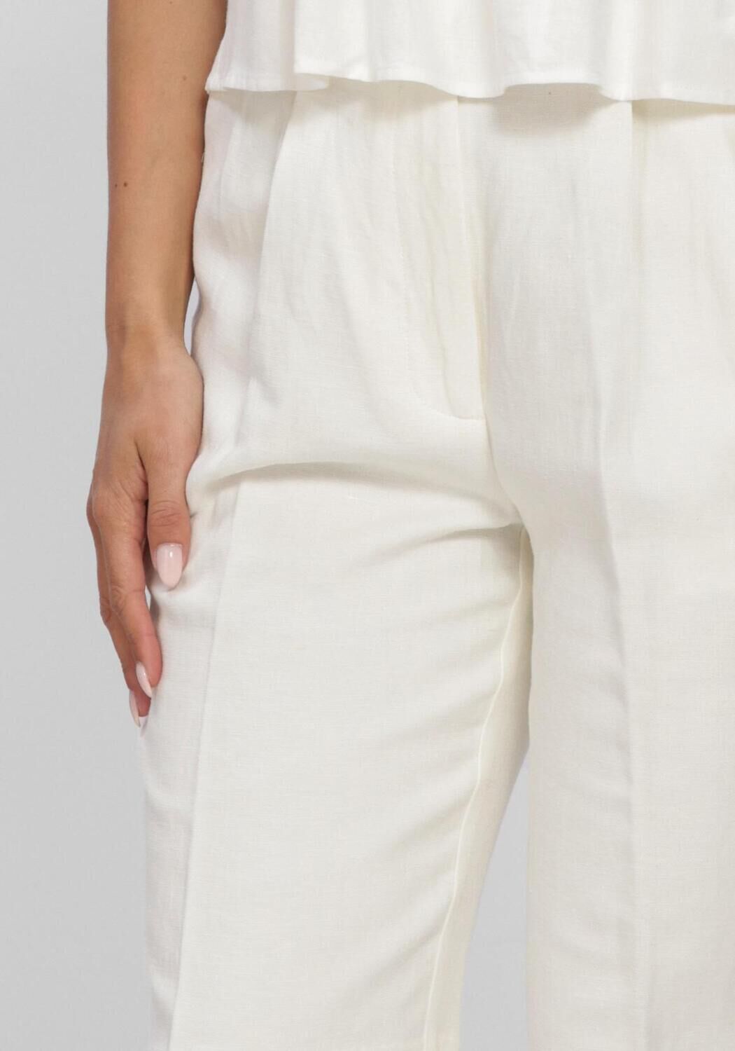 Witte SECOND FEMALE Broeken LINO SHORT - large