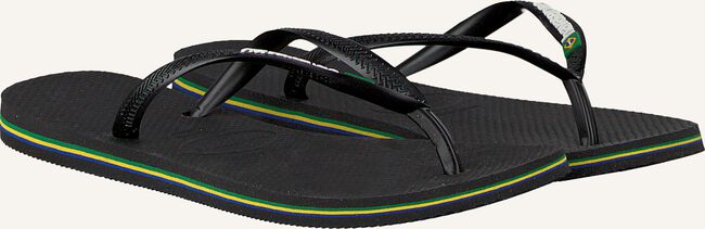Zwarte HAVAIANAS Teenslippers BRASIL LOGO DAMES Zwarte HAVAIANAS Teenslippers BRASIL LOGO DAMES - large