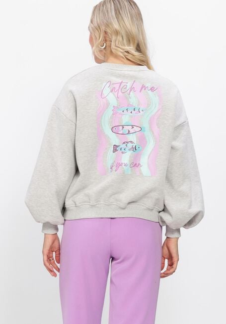 Lichtgrijze YDENCE Sweater SWEATER TRUE CATCH - large