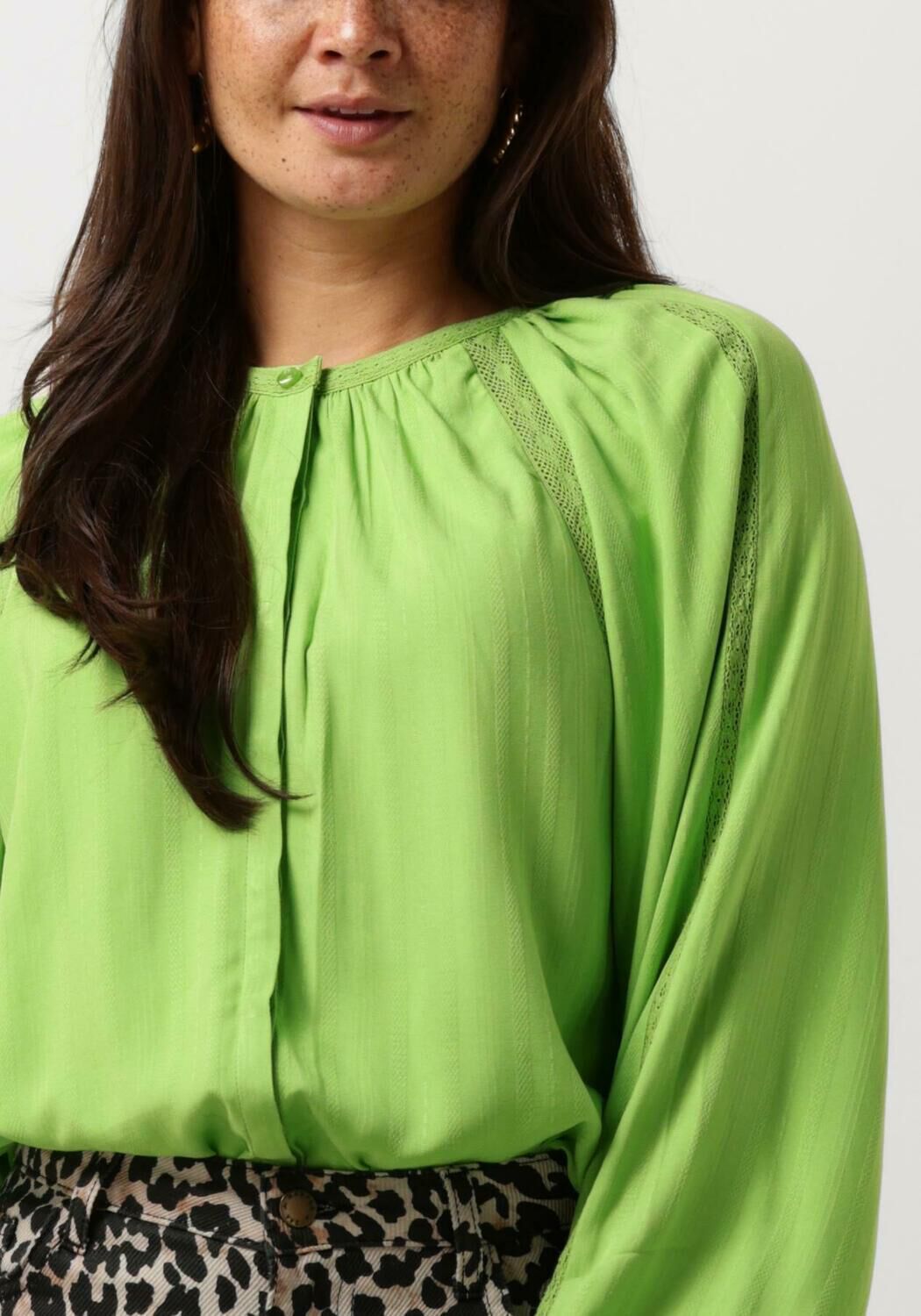 HARPER & YVE Dames Blouses Yanick-ls Groen