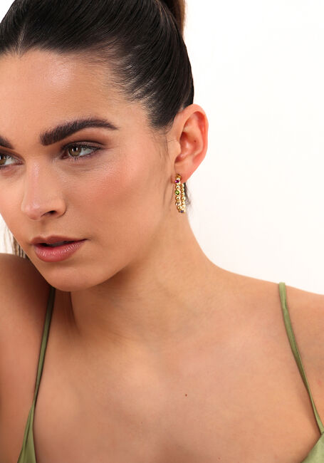 Goudkleurig NOTRE-V Oorbellen EARRING STONE MULTI - large