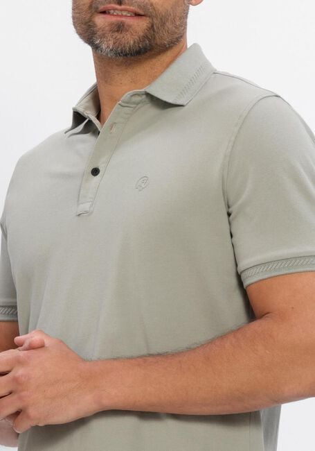 Khaki CAST IRON Polo SLIM FIT FINE PIQUE ESSENTIAL - large