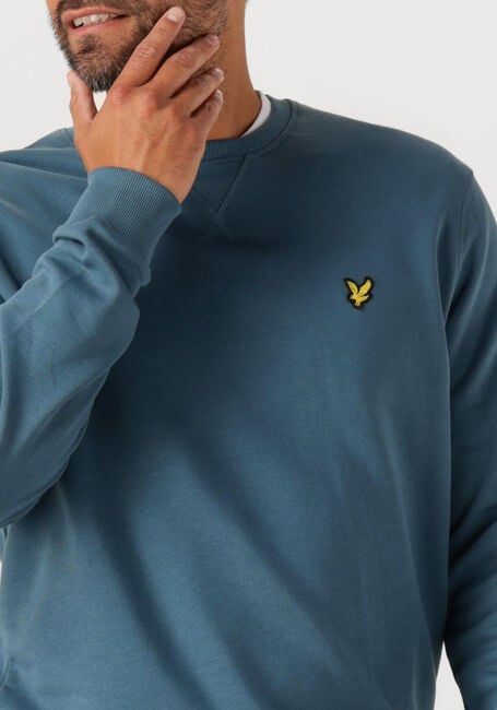 Blauwe LYLE & SCOTT Trui CREW NECK SWEATSHIRT - large