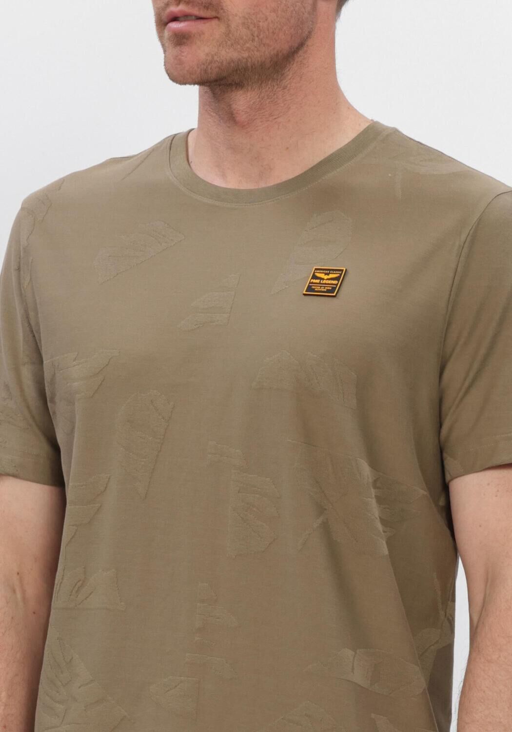 Khaki PME LEGEND T-shirt SHORT SLEEVE R-NECK JACQUARD JERSEY - large