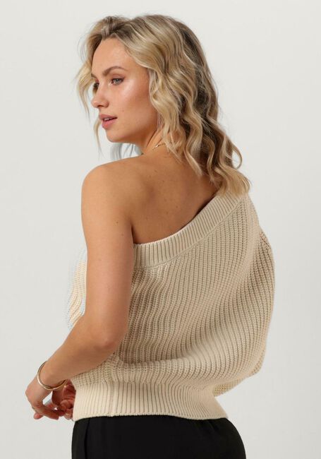 Gebroken wit SELECTED FEMME Trui SLFSEDORA LS KNIT ONE SHOULDER - large
