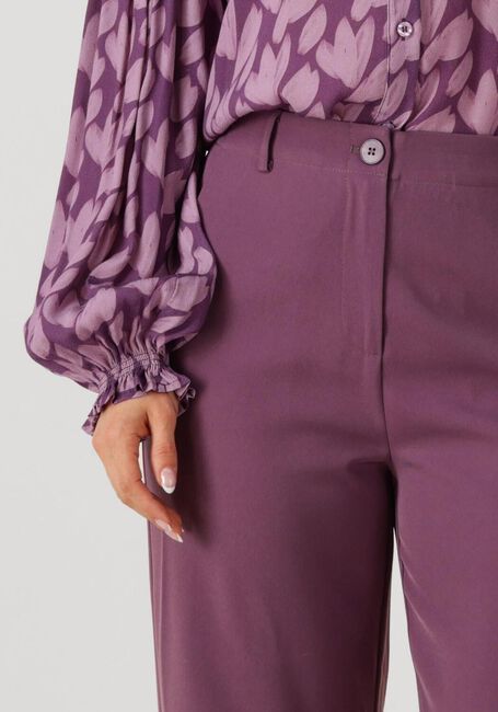 Paarse YDENCE Wijde broek PANTS SOLANGE - large