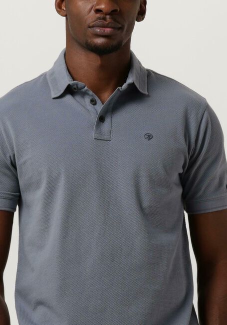 Blauwe CAST IRON Polo SHORT SLEEVE POLO POPCORN - large