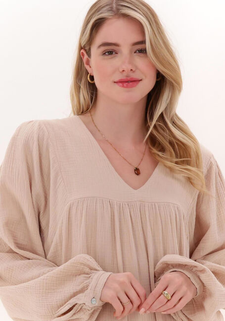 Beige BY-BAR Maxi jurk ROSA DOPPIA DRESS - large