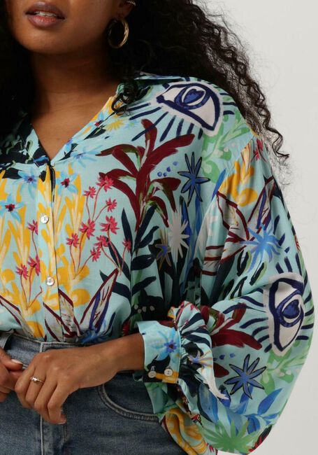 Blauwe POM AMSTERDAM Blouses VIOLET 7150 - large