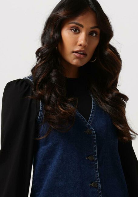 Donkerblauwe OBJECT Mini jurk VEGA DENIM DRESS - large