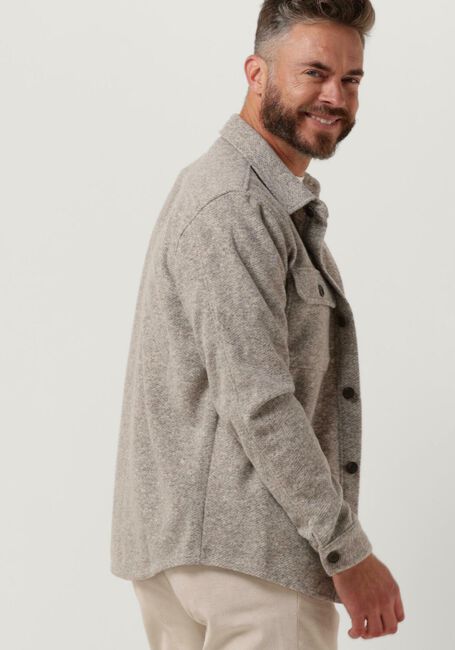 Beige PROFUOMO Overshirt OVERSHIRT HERRINGBONE - large