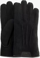 Zwarte UGG Handschoenen CASUAL GLOVE WITH LEATHER LOGO - medium