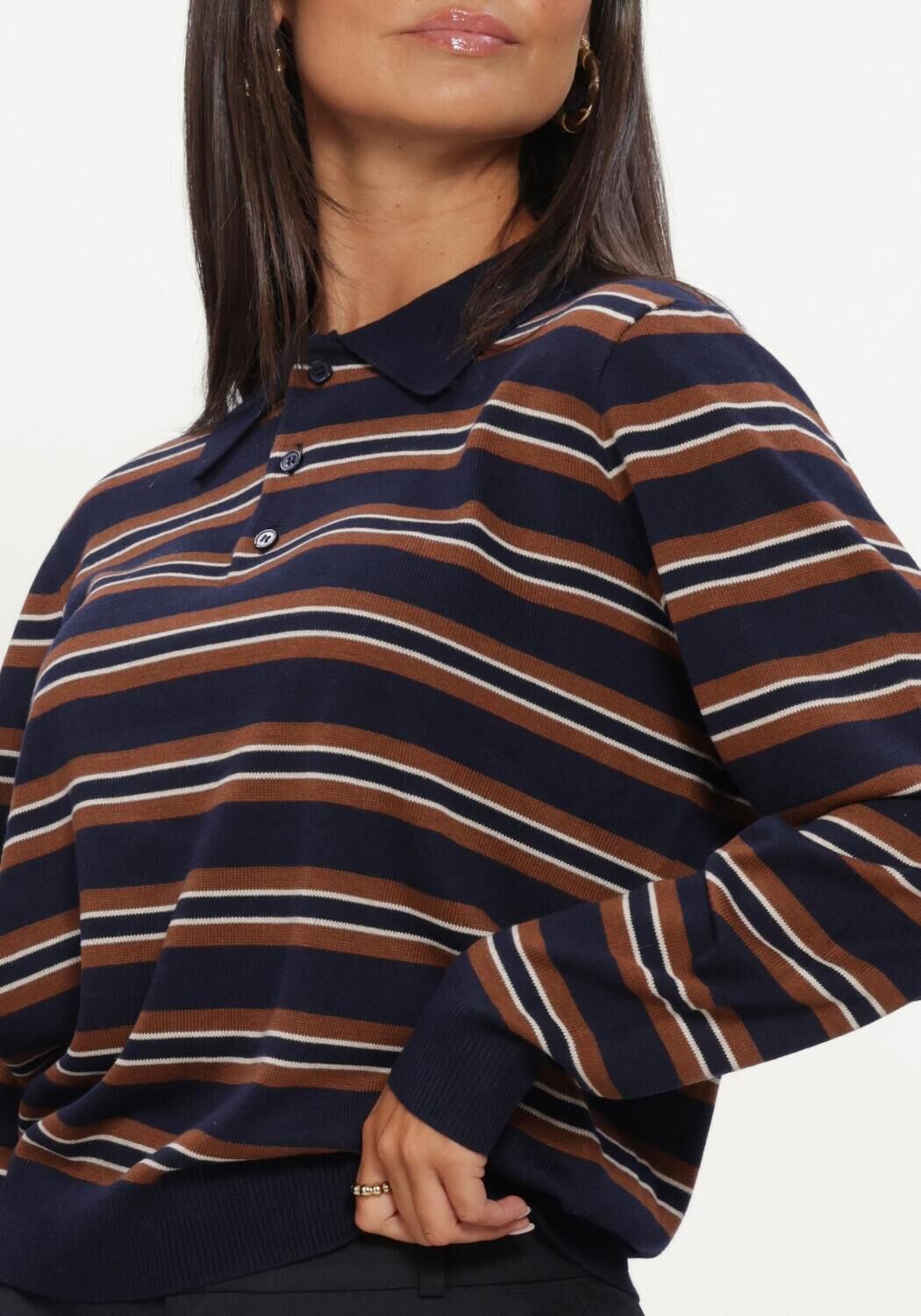 Donkerblauwe NOTRE-V Polo NV-ISKA - large