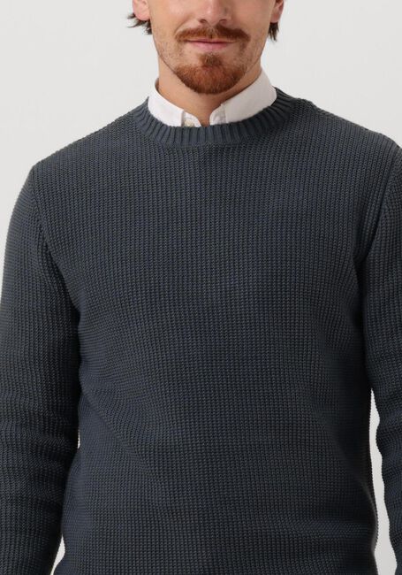 Blauwe PUREWHITE Trui STRUCTURED CREWNECK KNIT - large