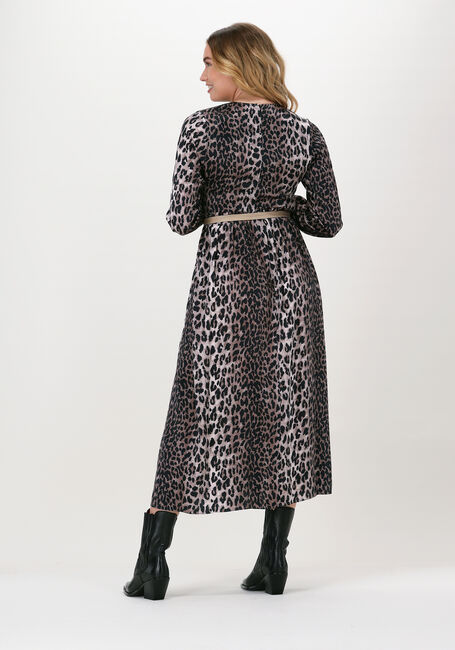 Bruine CATWALK JUNKIE Midi jurk DR WILD LEOPARD - large