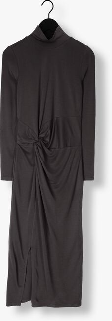 Donkergrijze SIMPLE Midi jurk KNIT-VIS-PIQUE-23-1 - large