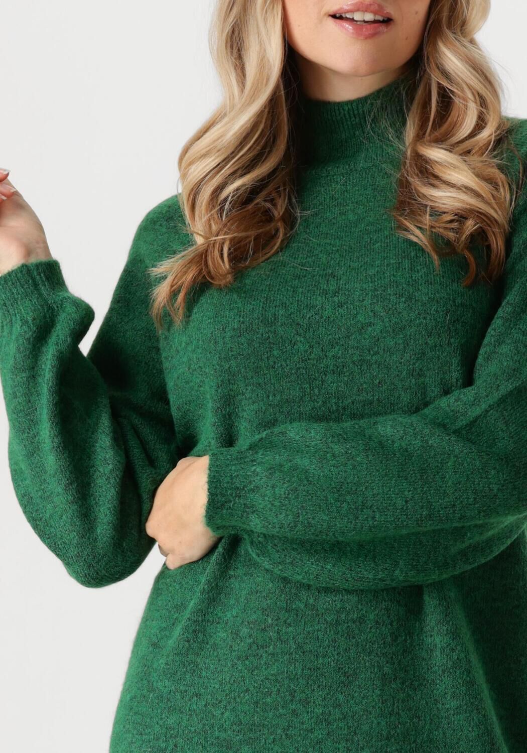 Y.A.S. Dames Jurken Yasbalis Ls Funnel Knit Dress Groen