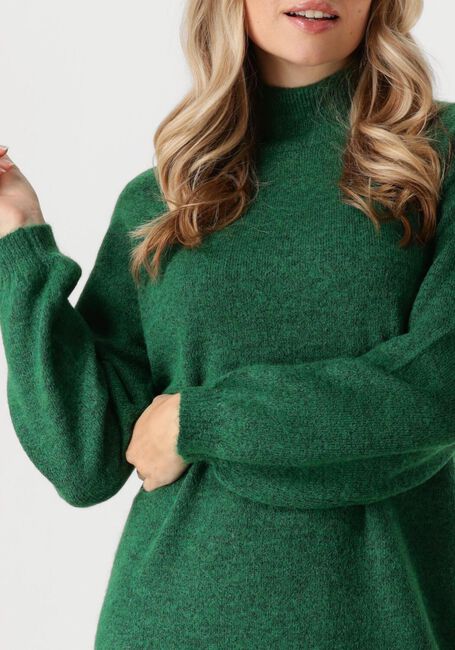 Groene Y.A.S. Midi jurk YASBALIS LS FUNNEL KNIT DRESS - large