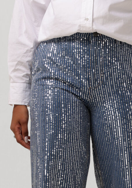 Blauwe CO'COUTURE Straight leg jeans SEQUIN DENIM PANT - large