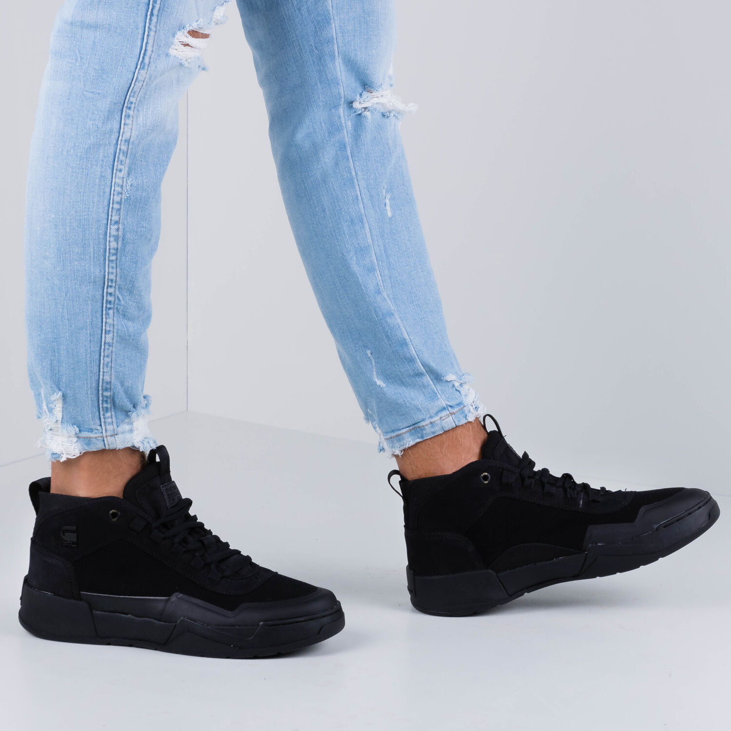 Zwarte G-STAR RAW Hoge sneakers RACKAM GRAFT - large