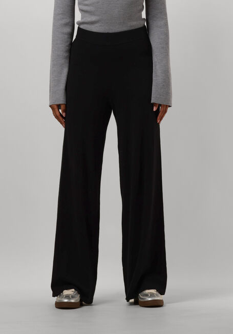 Zwarte MY ESSENTIAL WARDROBE Wijde broek EMMAMW KNIT PANT - large