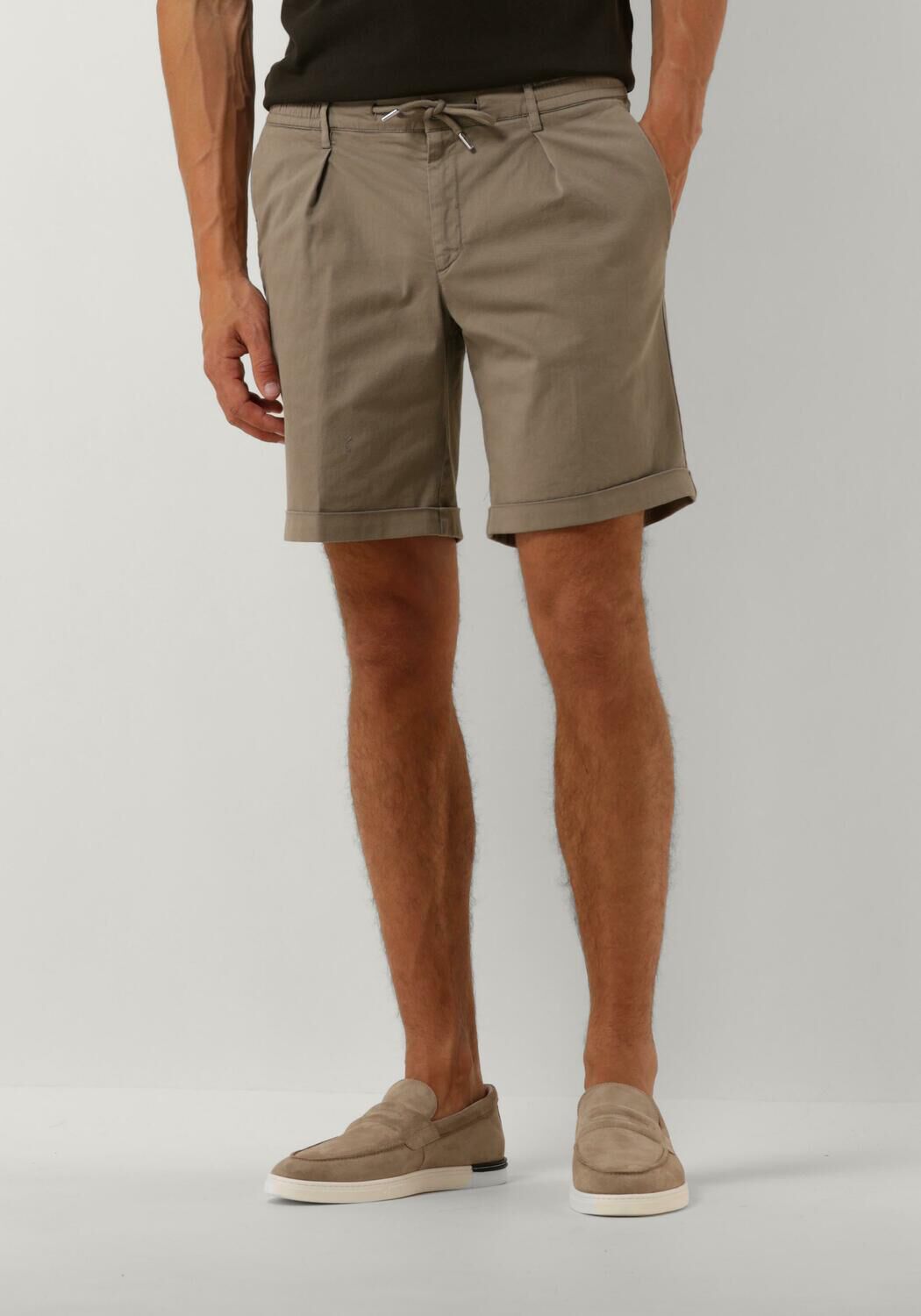 PROFUOMO Heren Broeken Trousers 845 Short Taupe