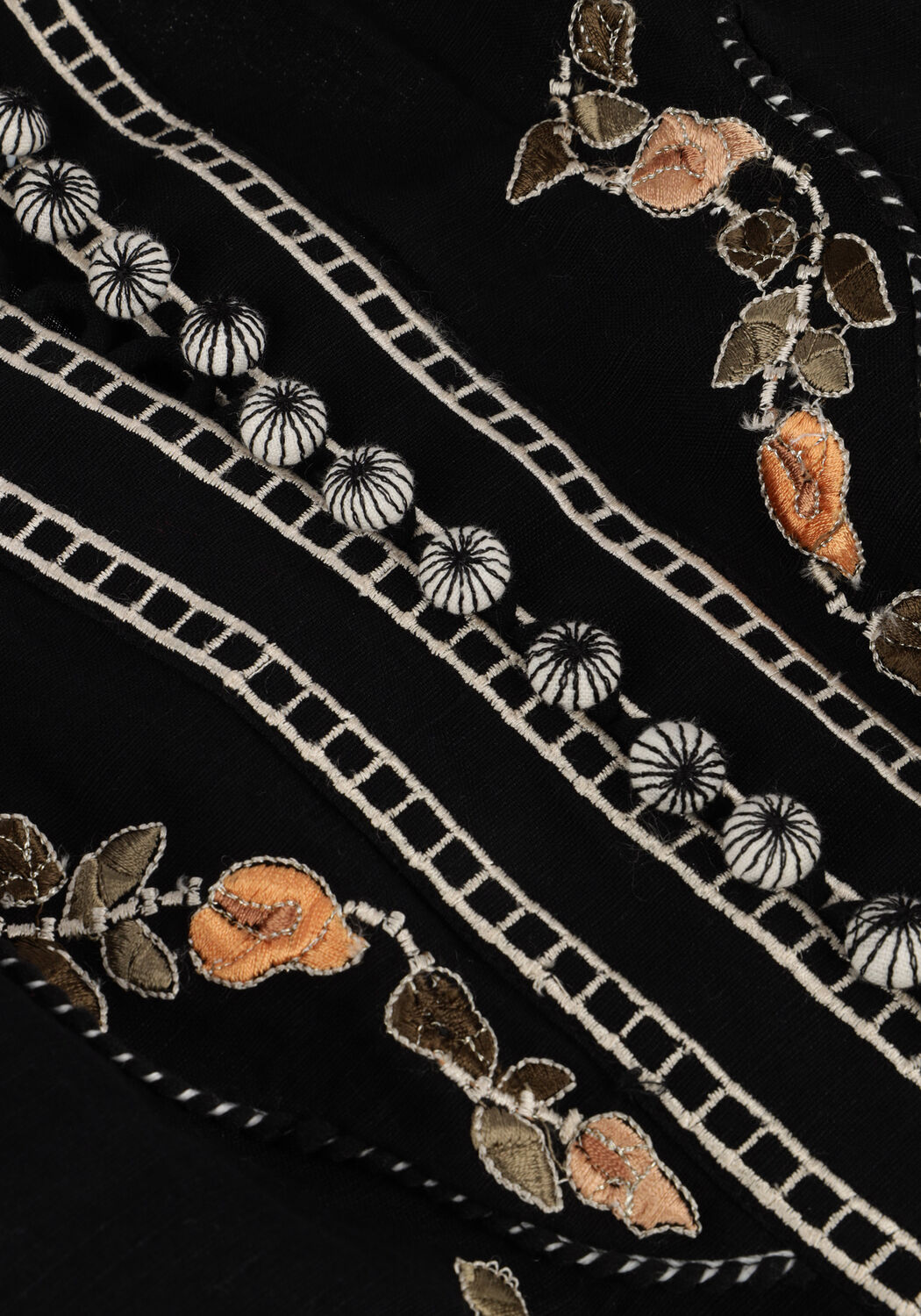 Zwarte SCARLETT POPPIES Mini jurk FIUCCI SHORT DRESS - large