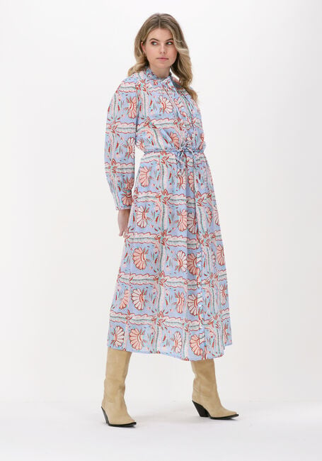 Lichtblauwe ANTIK BATIK Maxi jurk HUPA DRESS - large