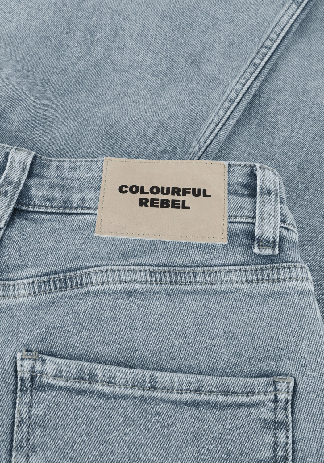Blauwe COLOURFUL REBEL Straight leg jeans GAIAS HIGH RISE WIDE LEG DENIM PANTS - large