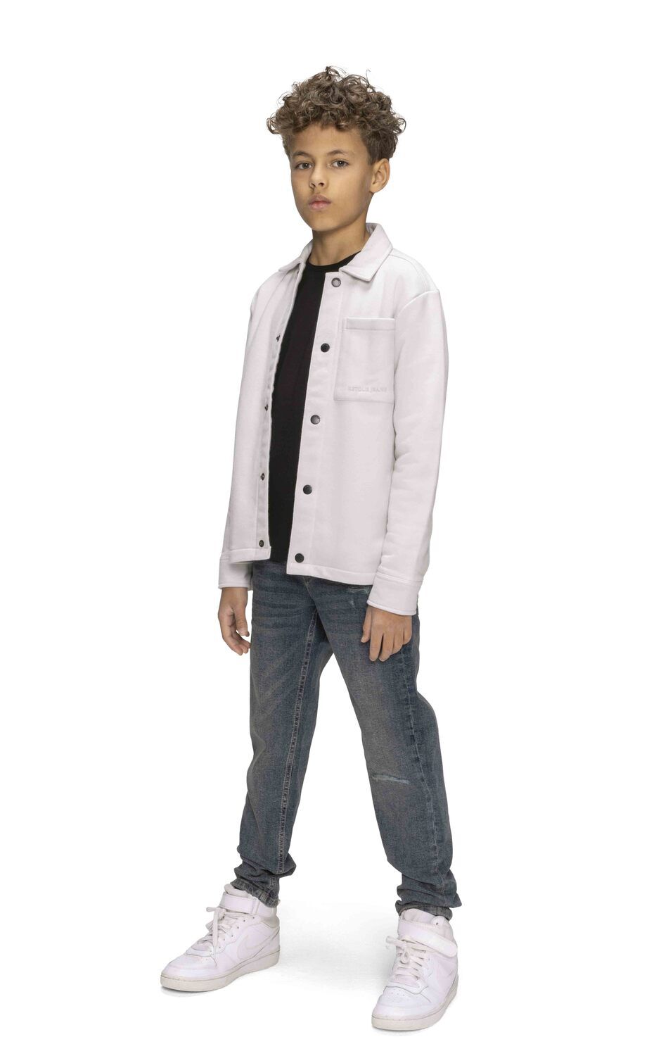 Witte RETOUR Overshirt MATZ - large