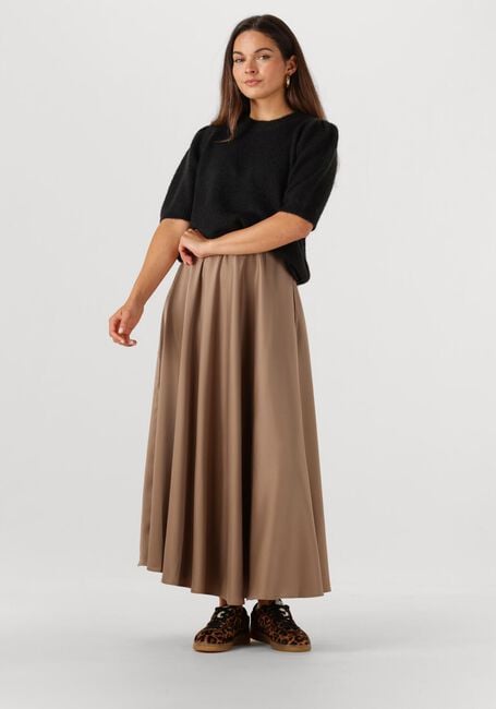 Taupe Y.A.S. Maxirok YASPELLA HW VOLUME ANKLE SKIRT Taupe Y.A.S. Maxirok YASPELLA HW VOLUME ANKLE SKIRT - large